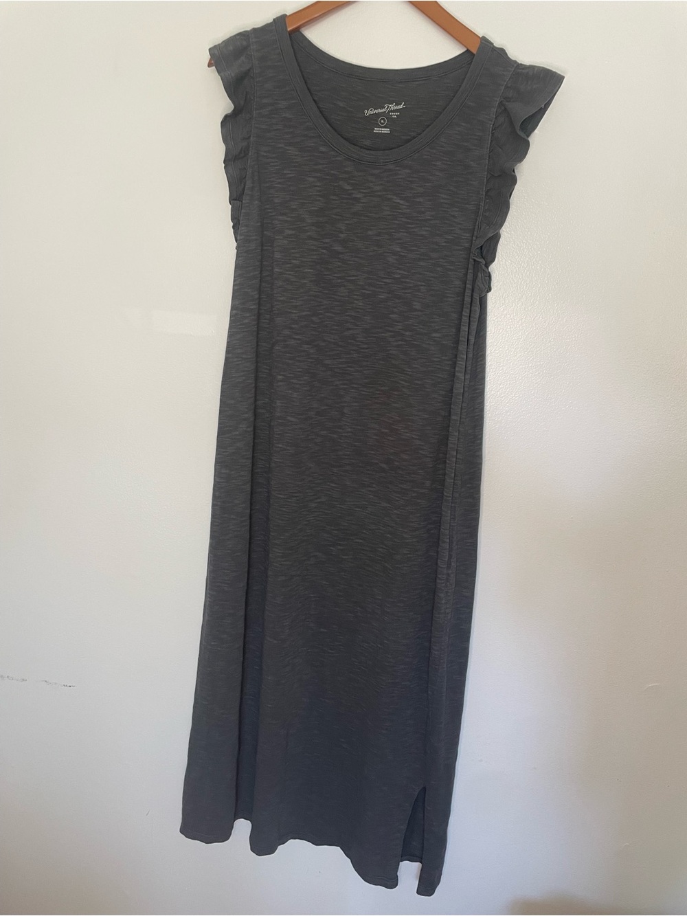 Universal Thread Charcoal Ruffle Sleeve Maxi Dress Size XL IndonesiaTarget brand